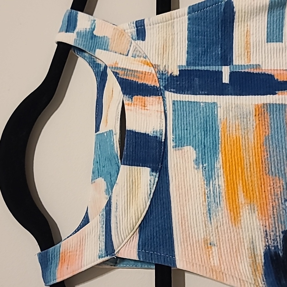 Brushstroke Anthropologie Halter Top - Picture 2 of 9